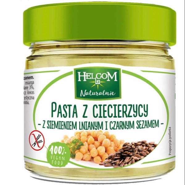 Helcom Naturalnie Helcom Vegetable Paste (4 - PACK, Chickpeas with Linseed & Black Sesame