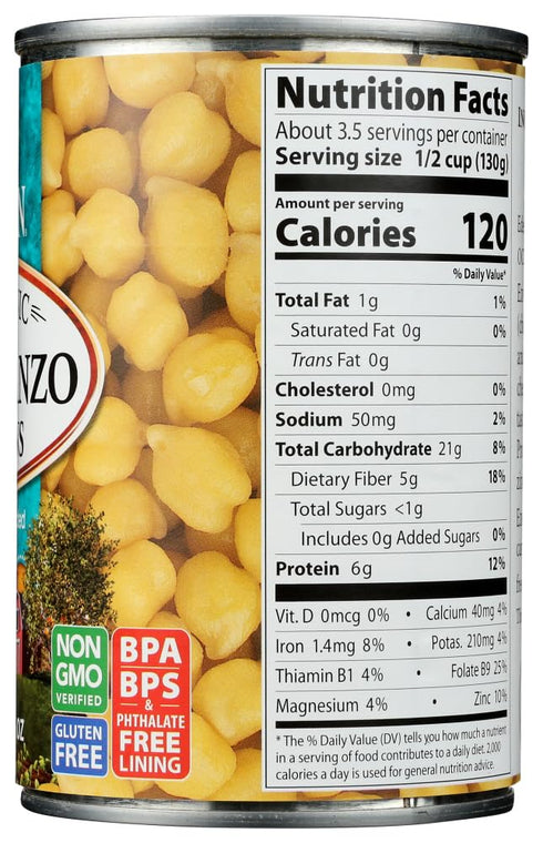 15.0 OZ(pack 4) Eden Organic Garbanzo Beans
