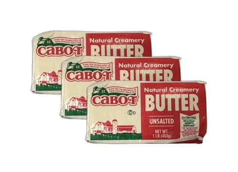 Generic Cabot Block Unsalted Butter -1 LB Pack of 3