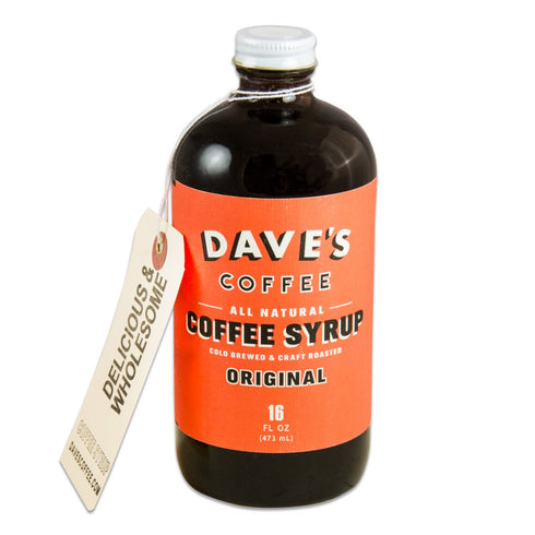 Dave's Coffee Dave's 16 Oz Original All Natural Cold Brewed Coffee Syrup Two Pack