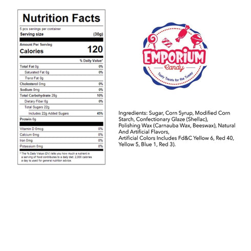 EMPORIUM CANDY TASTY TREATS FOR THE TUMMY 2 lbs Jumbo Assorted Spiced Jelly Beans - of Fresh Delicious Extra Large
