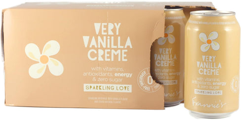 AmishTastes 12 Oz. (12 24)) Frannies Sparkling Very Vanilla Creme, Protected With High-Density Foam, Ounce (Case