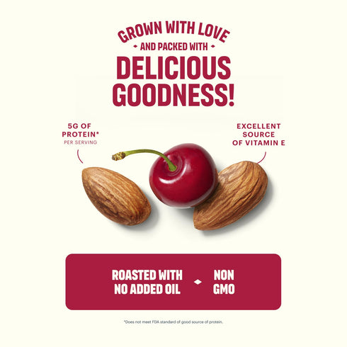 5g 7 (Pack 1) Blue Diamond Almonds, Toasted Almonds and Dried Cherries Make For Sweet, Tart, and Healthy Snacking