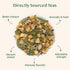 VAHDAM Citrus Ginger Herbal Tea Tisane (50 Cups, 3.53 oz) Gluten Free, Non GMO | Ginger, Lemongrass, Mint