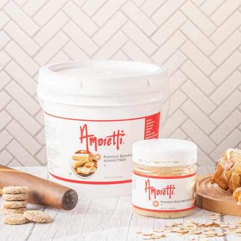 1 lb, 16.0 Amoretti - Premium Blanched Almond Paste Ounce