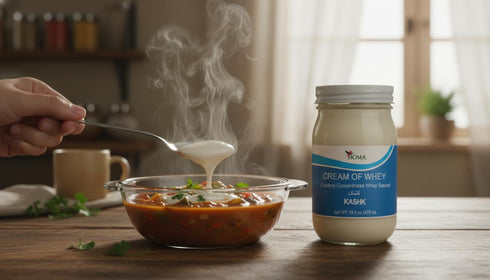 16 oz, Pack 2 Homa Cream of Whey Kashk, Creamy Concentrated Whey Sauce, Persian Authentic, All-Natural High Protein