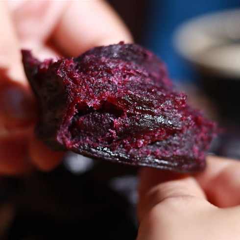 SXET 268g 8 (2 packs) Dried Purple Potatoes, Chewy Purple Sweet Potato Snacks, Soft and Waxy Purple Sweet Potatoes, No