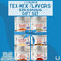 6 Packed, Tex-Mex Flavors Seasoning Collection | Authentic Small Batch | Tacos, Burrito, Enchiladas, Fajita, BBQ, Air