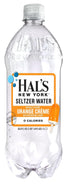 Oasis Snacks 1 (Pack 15) Hal's New York Seltzer Sparkling Water, Orange Creme Sparkling Water, Liter Bottle