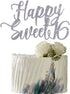 Happy Sweet 16 Cake Topper - Cheers to 16 Years, Happy 16th Birthday Decoration for Sweet Sixteen / 16th Anniversary