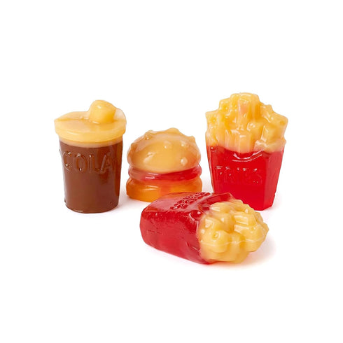 Gummy 4D Gummy 5 Gummies NY Spice Shop Burger and Fries Candy - Pound Edible Burger Shaped for Parties & Events - Fun