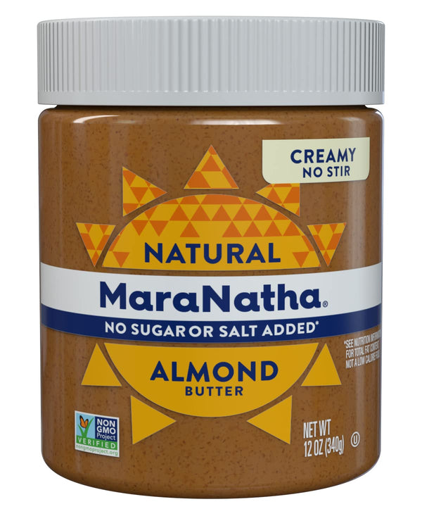 MaraNatha Natural Creamy Almond Butter, Gluten Free Nut Butter, No Stir, No