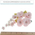 1 Count Sugar Blossom Cake Spray Gumpaste Flowers for Cake Decorating Soft Pink Cherry Blossoms with Green Leaves by