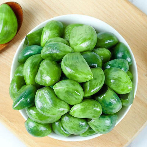 Sivia Garlic,50/Bag,emerald (10pack) Laba Green Garlic,Jade Pickled Green Vegetable, Chinese Specialty,sweet