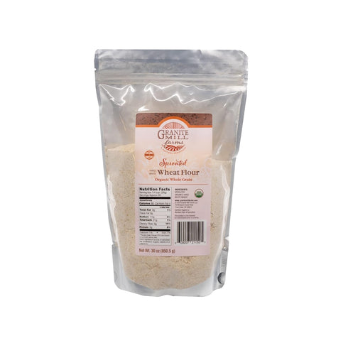 Granite Mill Farms 30 oz 4 Sprouted Organic Hard White Flour, CASE