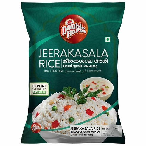 Generic Jeerakasala Rice Biryani Basmati Rice Double Horse 1KG