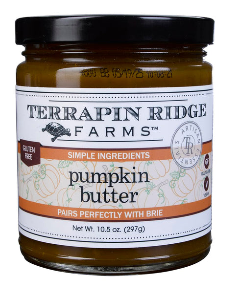 Terrapin Ridge Farms Pumpkin Butter 10.5 oz Jar Vegan Spread for Toast,