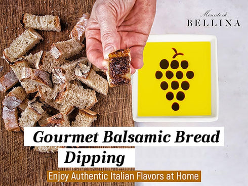 Vineyard Select Olive Balsamic Dipping Plate - Gourmet Flavor Enhancer