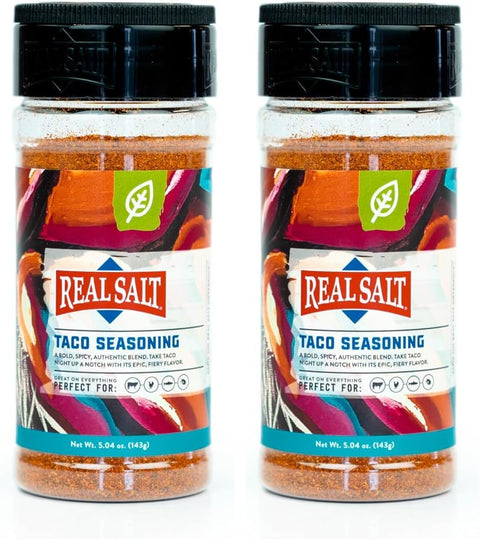 Redmond Real Sea Salt - Natural Unrefined Gluten Free Taco Shaker (Pack