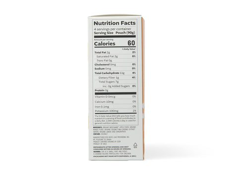 3.2oz (Pack 24) White Leaf Organic Mango & Coconut Applesauce Regeneratively Farmed, No Added Sugar, Kosher, USDA, GMO