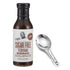 G Hughes Sugar Free Original Teriyaki Marinade Sauce - Gluten Free, 13 Ounce with Metal Spoon