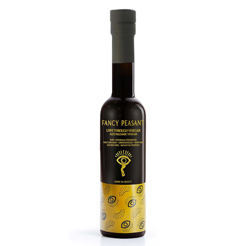 Fancy Peasant Aged Balsamic Vinegar, 200ML Organic Vinegar for Cooking, Traditional Greek
