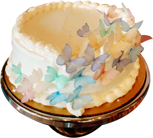 Edible Butterflies for Cake Decorating, Set of 24-2" Big Size Cake and Cupcake Toppers