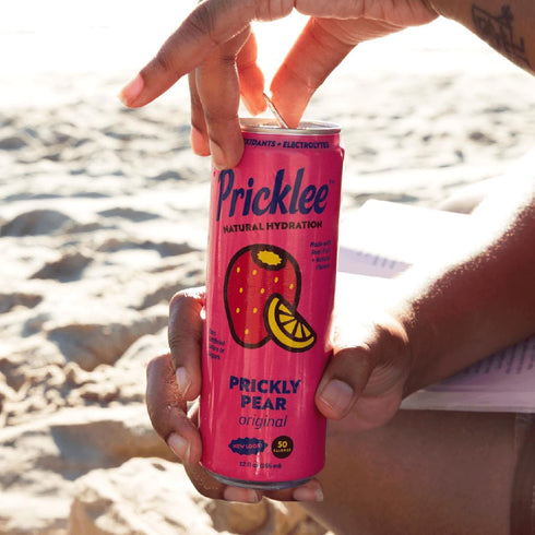PRICKLEE CACTUS WATER (12 oz 12 pack) Pricklee Natural Hydration Drink Prickly Pear Electrolytes + Antioxidants, Low