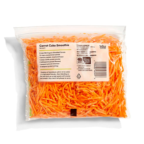 365 10 oz by Whole Foods Market, Organic Carrots, Shredded