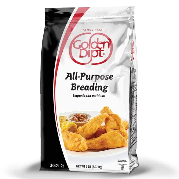 Generic Golden Dipt Seasoned Flour Breading Batter mix, 5 lbs. Single bag (All
