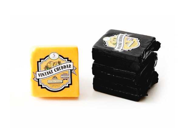 Aged Yellow Cheddar Cheese - 5 Years | (4) 8 oz Pieces