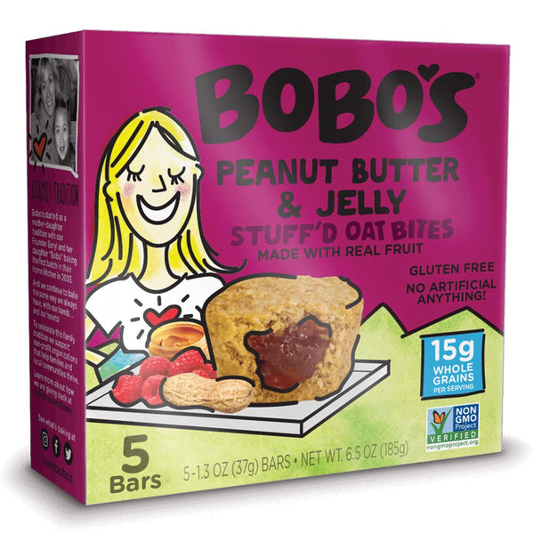 Bobo's Oat Bars Bobo's Oat Bites, Peanut Butter & Jelly Stuffed, 1.3 Ounce (5 Count