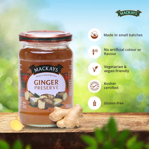 12 Mackays Ginger Preserve, Ounce