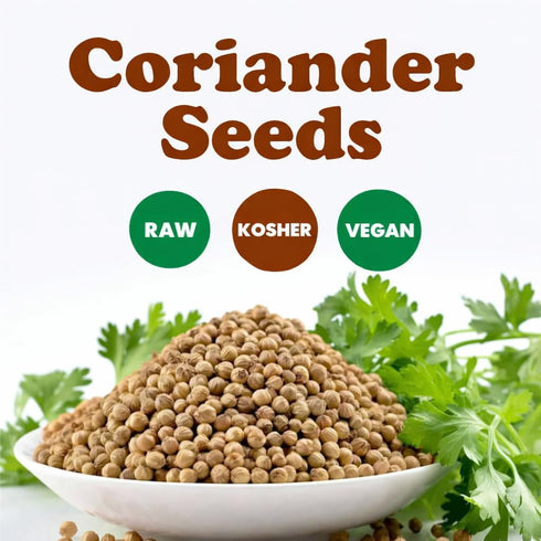 5 Food to Live Whole Coriander Seeds, Pounds - Dried Cilantro Seeds, Vegan, Kosher, Bulk. Rich in Antioxidants. Perfect