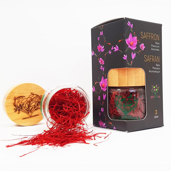 EUPHERBIA Saffron, Grade A+ All Red Threads, Pure Premium Natural Spice for Culinary Delights, Kosher Certified