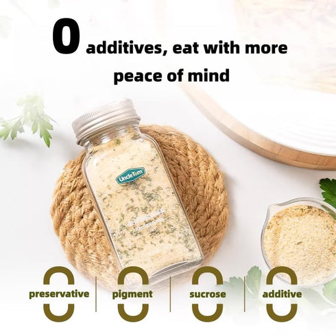 BAHWJCTO 110g Parsley Garlic Salt Seasoning, Mixed Herb Blend for Western Cuisine, Steak, Pasta, Low Fat Cooking