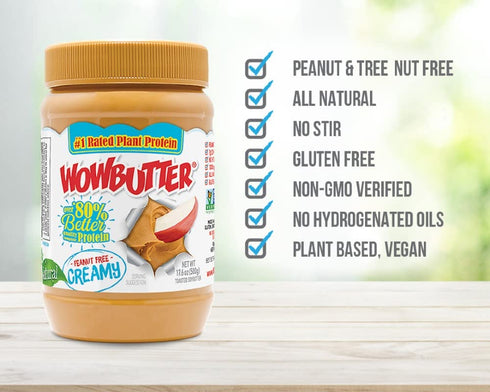 500 WOWBUTTER Creamy Toasted Soy Spread, GR