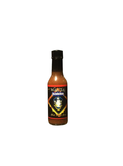 Set 3 Pack, 5 oz Wicked Tickle Habanero Hot Sauce Gift Habanero Heat, Bottles