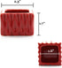 2 4 6 Inches Live Lucky Bamboo Stalk Love Arrangement in Square Red Ceramic Planter - and Lucky Bamboo Indoor Potted