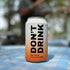 100% 12 oz Pack 12 Dont Drink - Orange Creamsicle - Prebiotic Soda - Electrolytes, Vitamin C, Turmeric - fl Cans