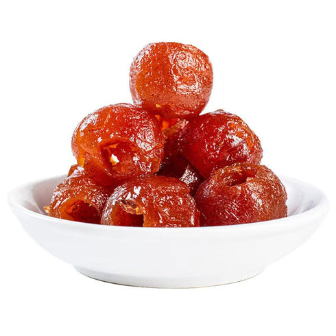 TIVVINK hawthorn250g/8.81OZ, Hollow Preserved Fruit Snack,Candied hawsSweet and sour hawthorn candied.
