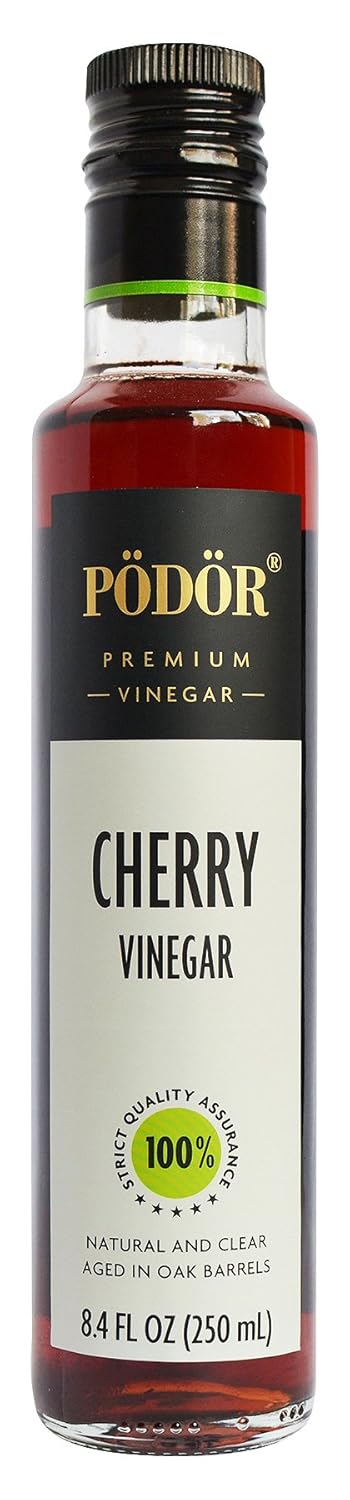 PDR Premium Cherry Vinegar - 8.4 fl. Oz. - 100% Natural, Aged