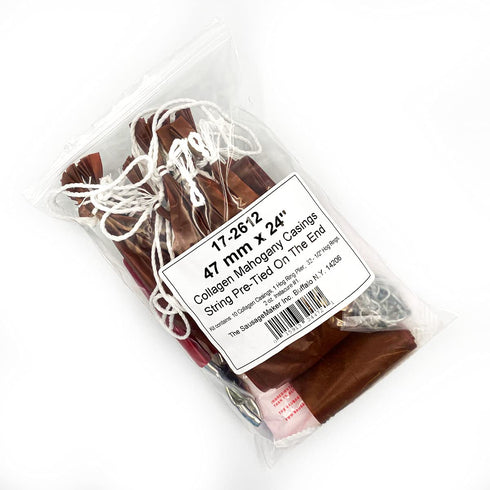 47mm (1 7/8") 24" #1 The Sausage Maker - x Collagen Casing Kit - Includes Sausage Casings, Pliers, Hog Rings and Insta
