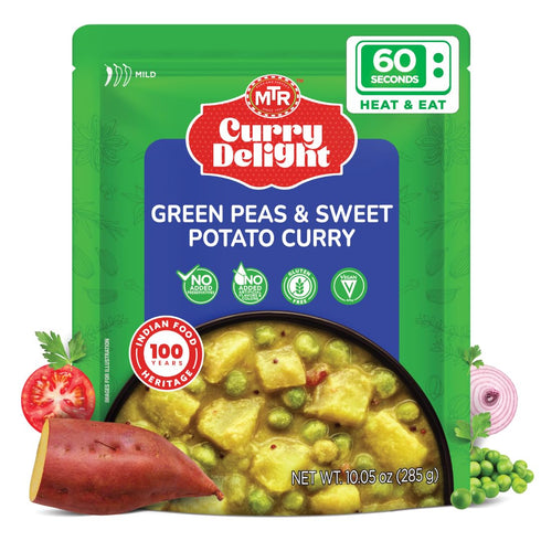 MTR Curry Delight - Authentic Indian Ready-to-Eat Green Peas & Sweet Potato