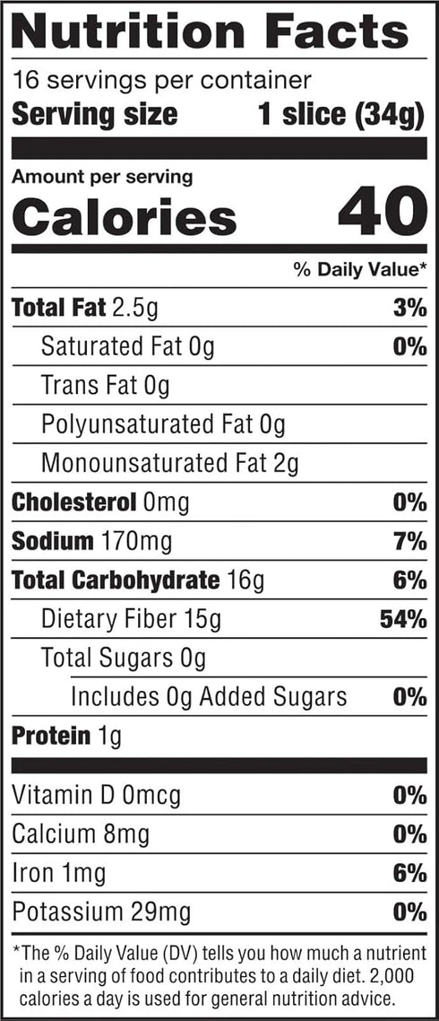 generic 19 OZ (1 Pack) - Carbonaut Bread White