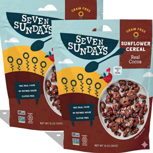 Generic (Pack of 2) Seven sundays Sunflower cereal, Real Cocoa, 16 OZ -