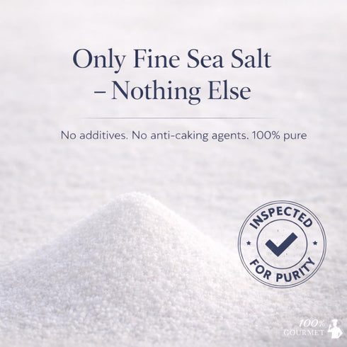 100% (9 oz) Gourmet Fine Sea Salt Caribbean Sea Salt, Natural & Unrefined, Naturally Mineral-Balanced, Fine Grain Table