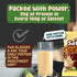 1 (500g 2 Packs) Manna Sattu/Sattoo Drink Mix (Natural) - Indian Protein Mix, High Fibre, Healthy Roasted Chickpeas