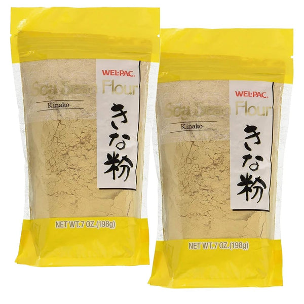 Hakubai 2 Packs Roasted Soy Bean Flour Soybean Powder for Soy Milk, Asian