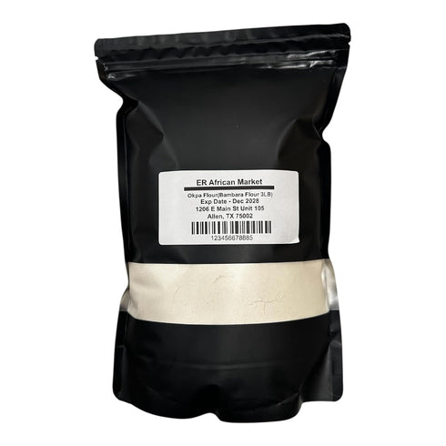 Generic Okpa Flour 3LB (Bambara Flour) Traditional Nigerian Okpa Flour 100% Ground Bambara